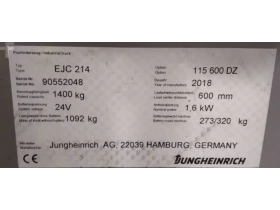 Jungheinrich EJC 214 - 600DZ Triplex - Zdjęcie: 2